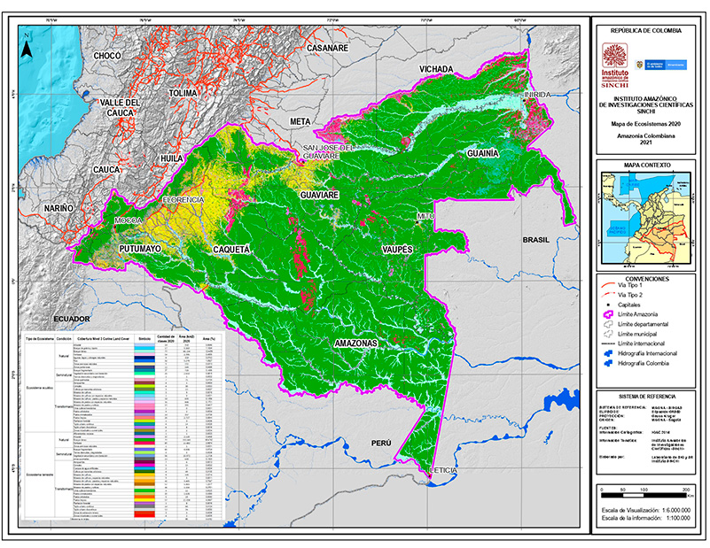 Mapa de ecosistemas 100k 